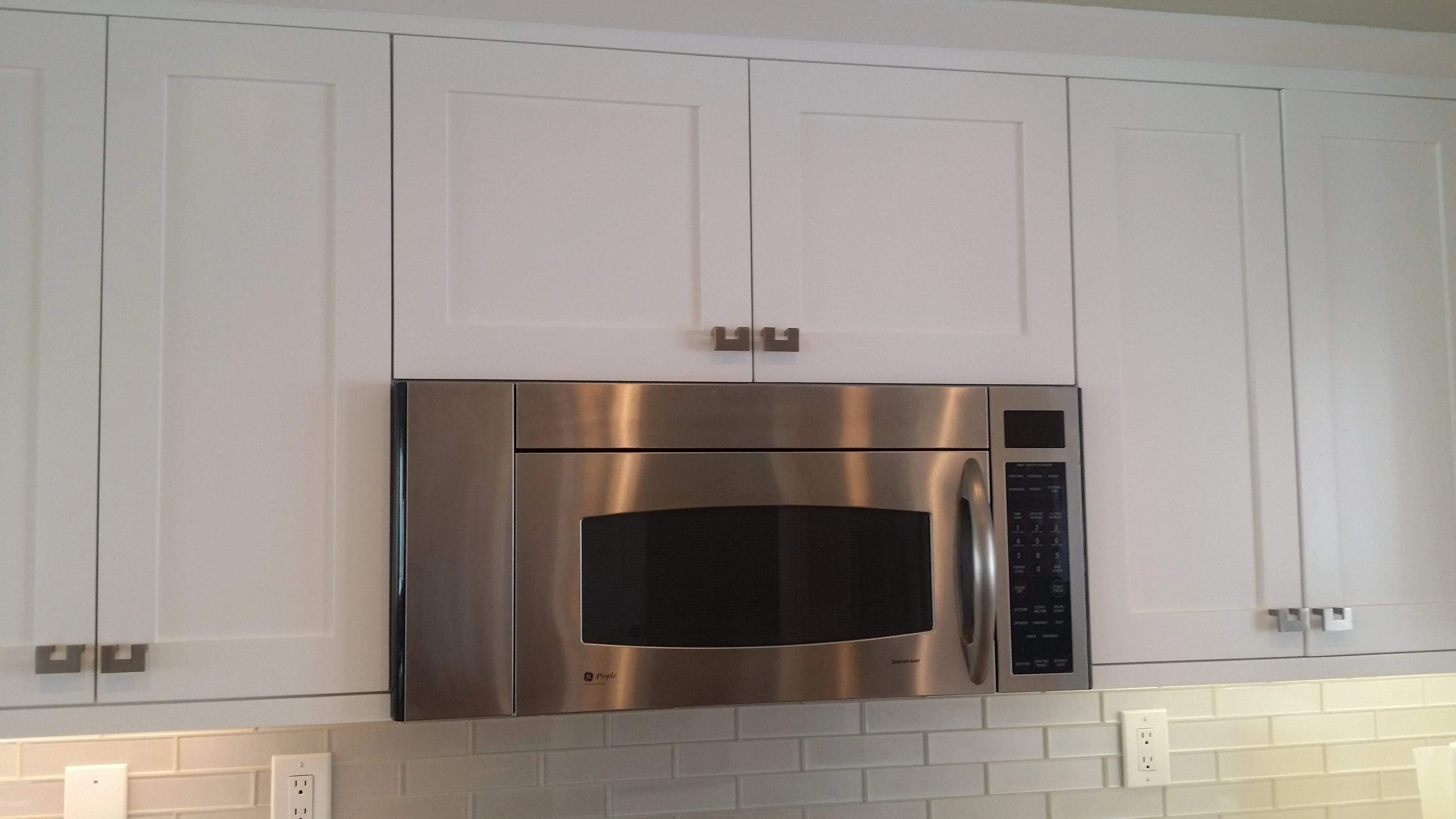 30" Wide Bridge Snow White Inset Shaker Wall Cabinet - Double Door 12", 15", 18", 21"& 24" Tall