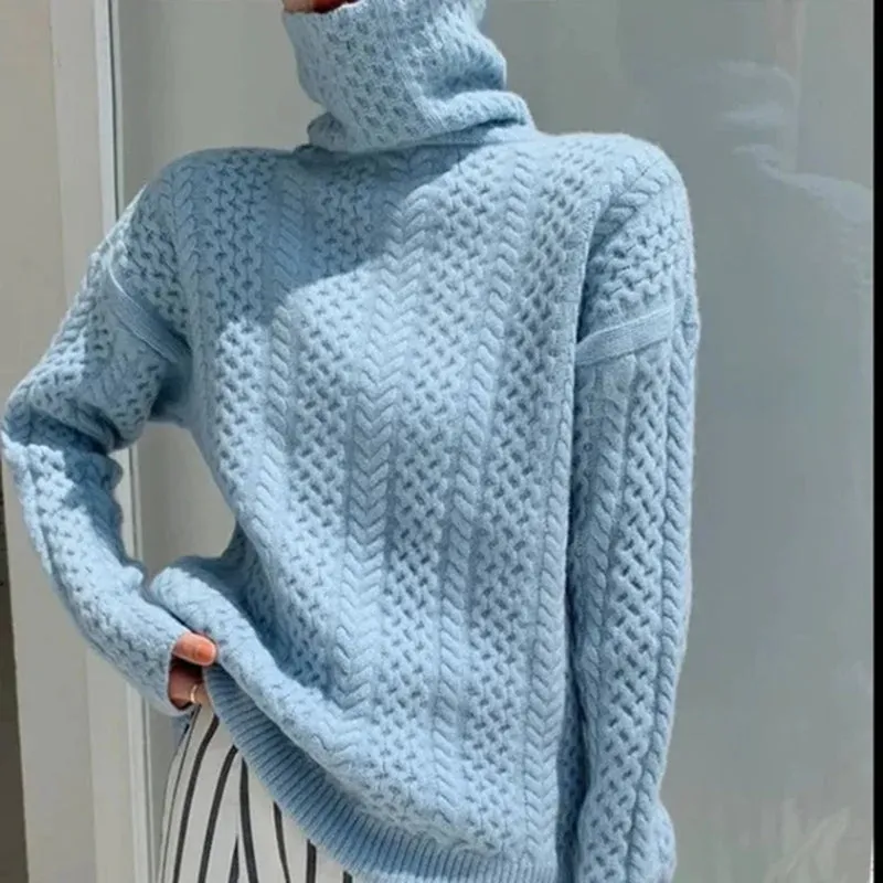 Amy - Cozy warm turtleneck sweater for ultimate comfort