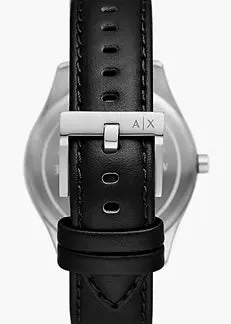 ARMANI EXCHANGE DANTE BLACK DIAL CASE LEATHER BAND AX1872