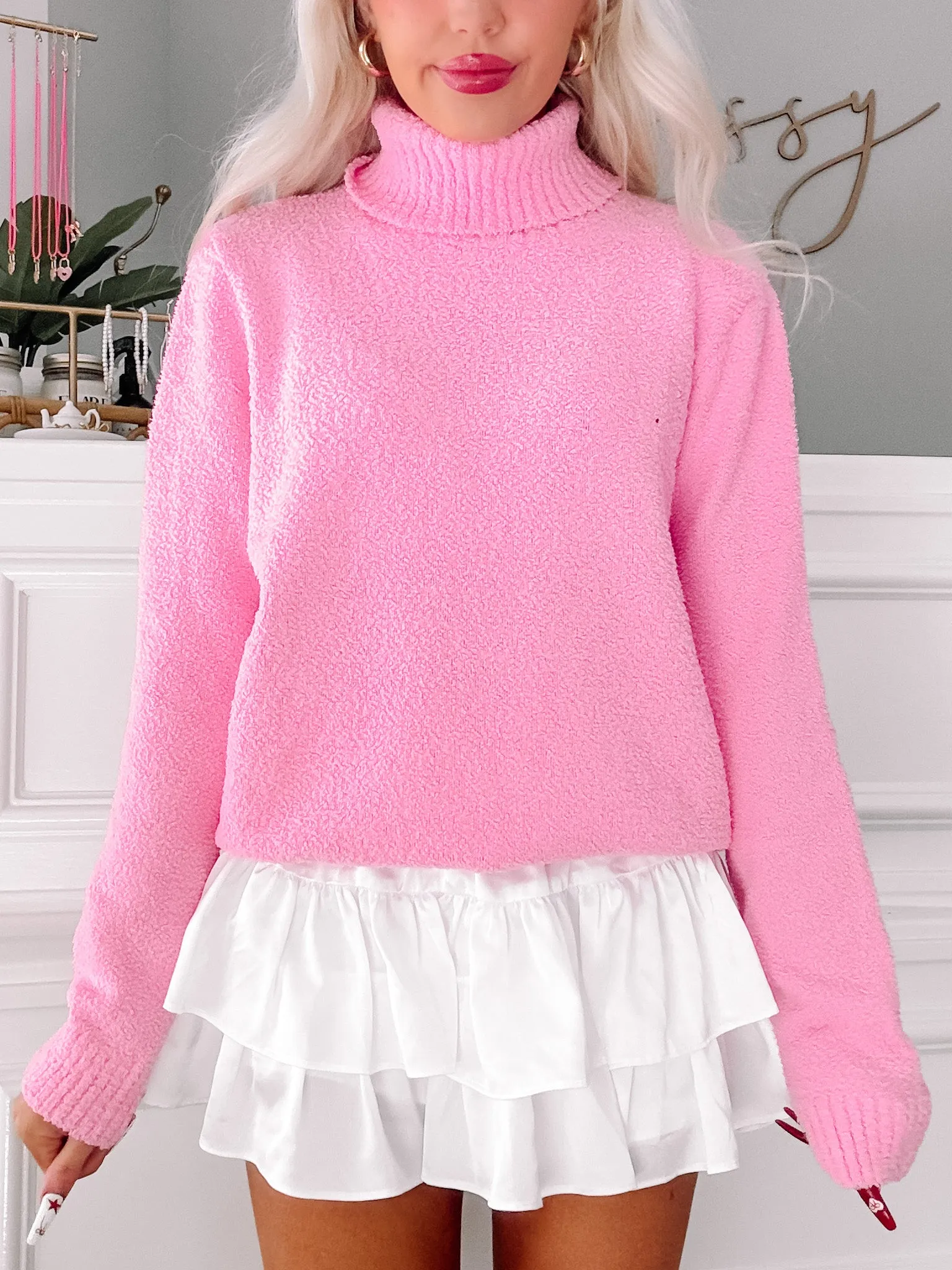 Blush & Berry Sweater | Pink