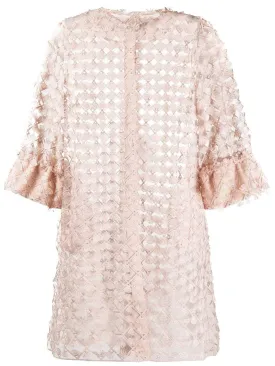 D.Exterior Embroidered Lace Tulle Coat 50655 5NUDON