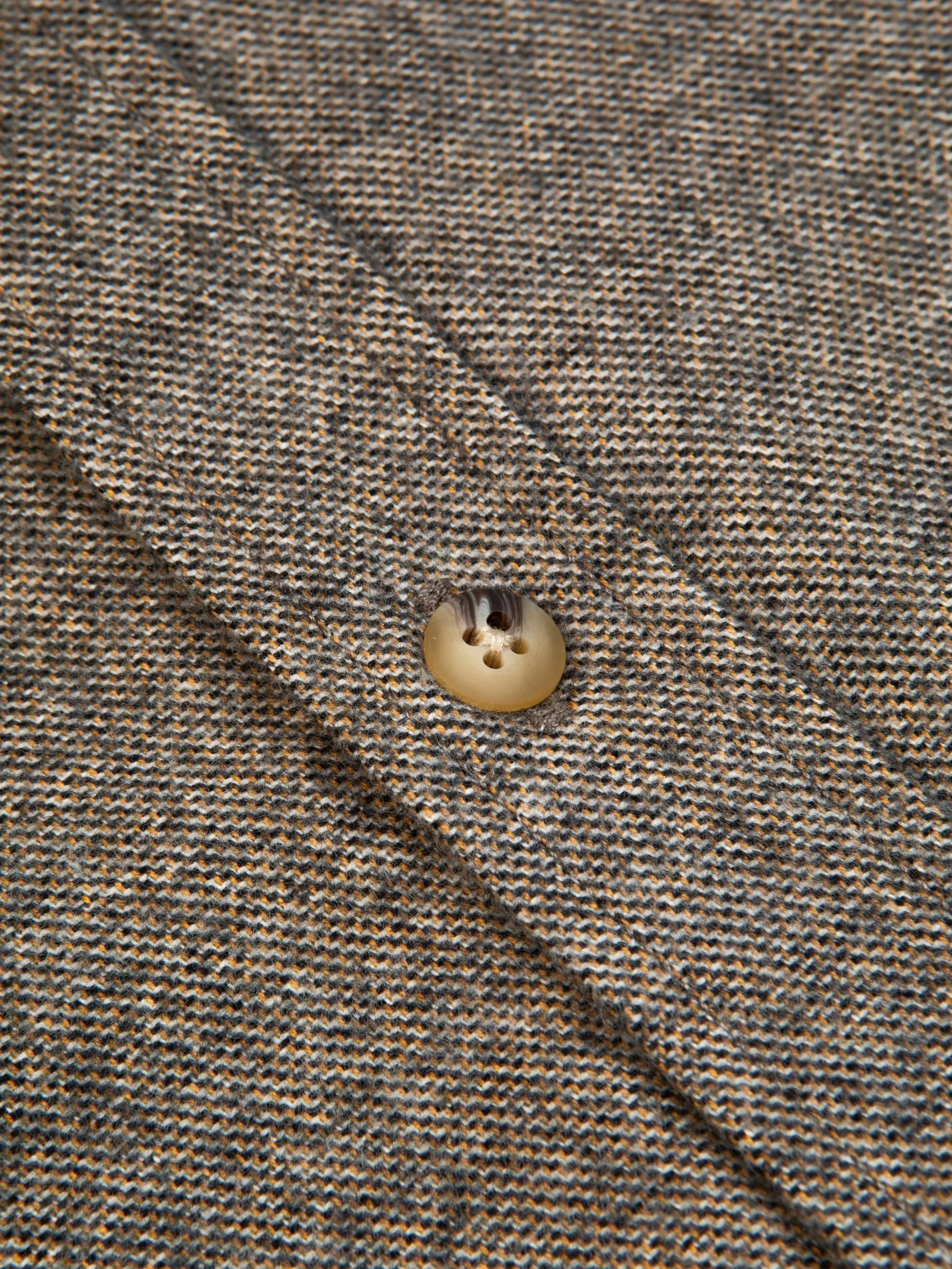 Dirleton Shirt In Peat Marl Mouline Cotton