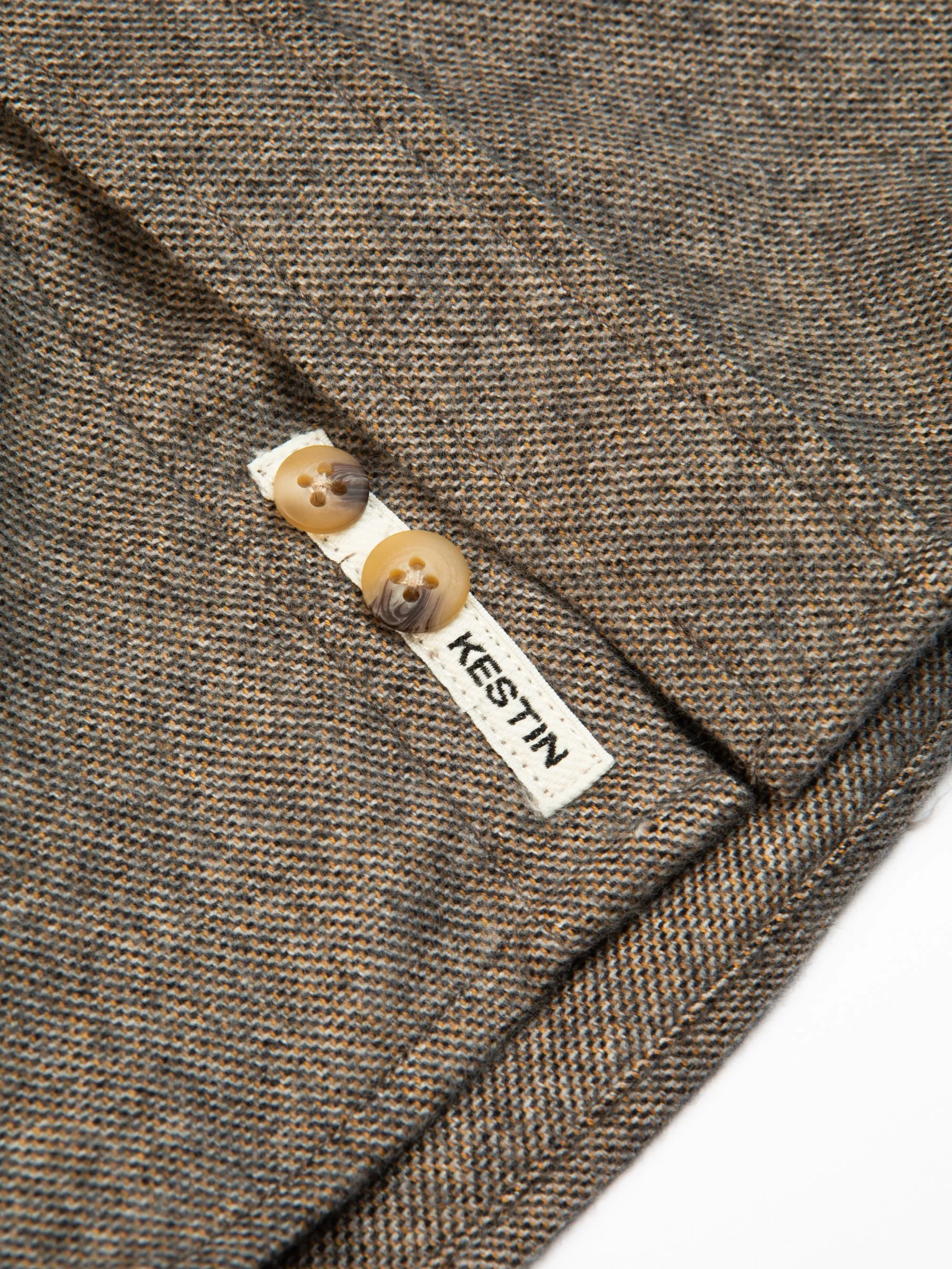 Dirleton Shirt In Peat Marl Mouline Cotton
