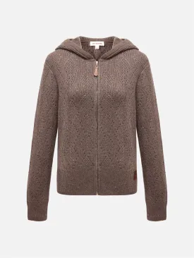 EP YAYING Sheep Wool Knitted Cardigan