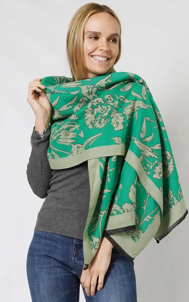 EPS10901 FLORAL PATTERN SHAWL SCARF