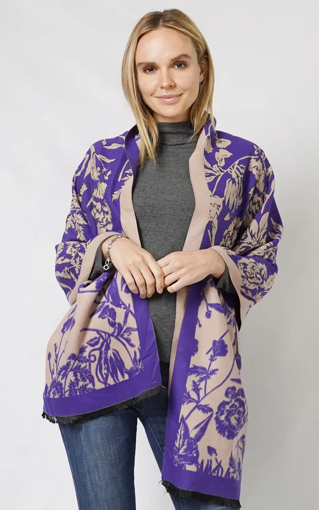 EPS10901 FLORAL PATTERN SHAWL SCARF