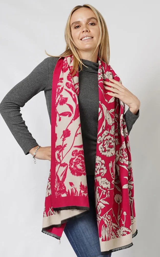 EPS10901 FLORAL PATTERN SHAWL SCARF