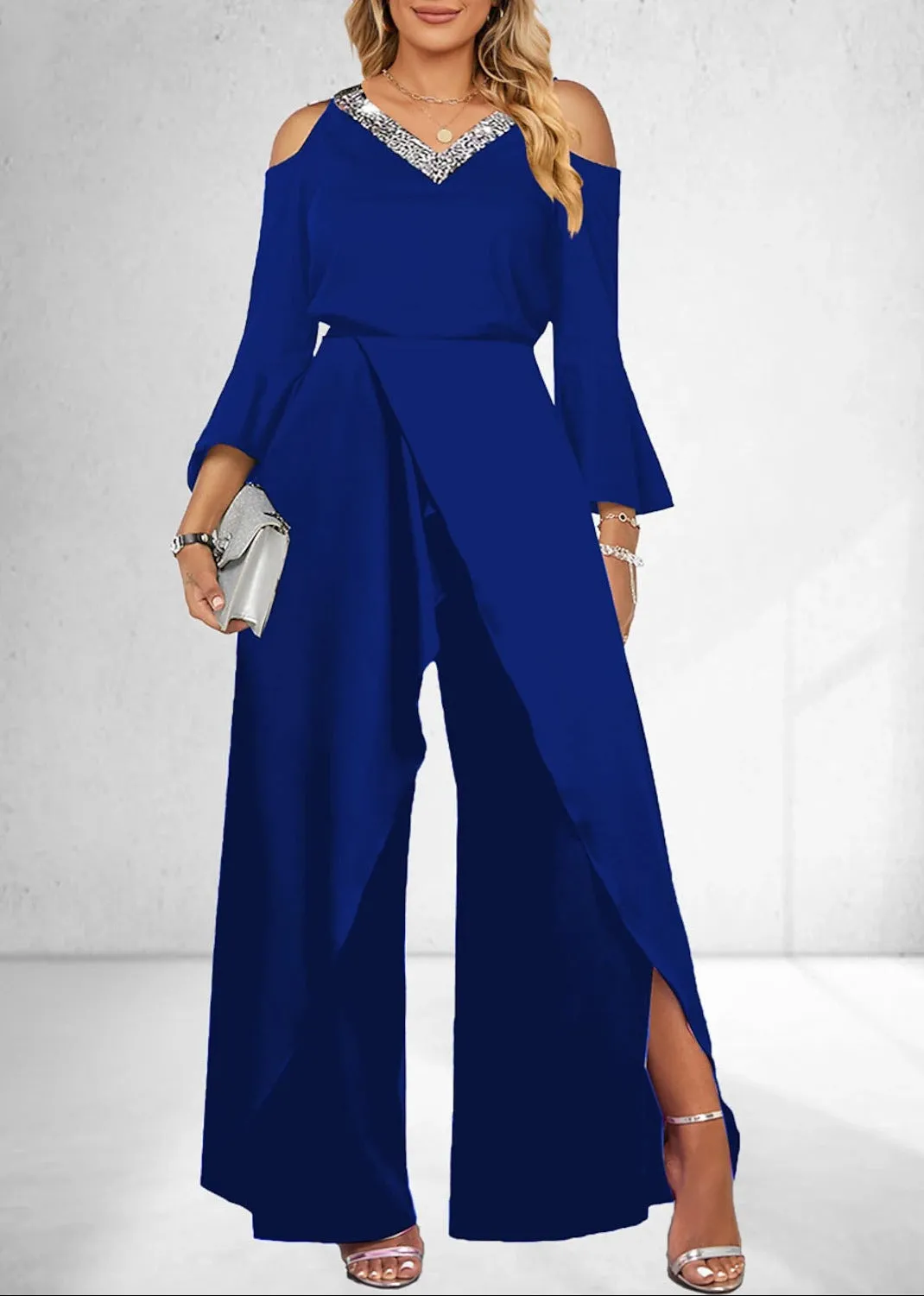 Fashion Elegant Wide-Leg Pants Jumpsuits