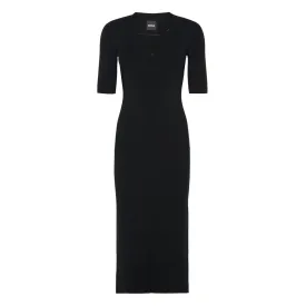 Fezanin V-Neck Knitted Midi Dress 50520429