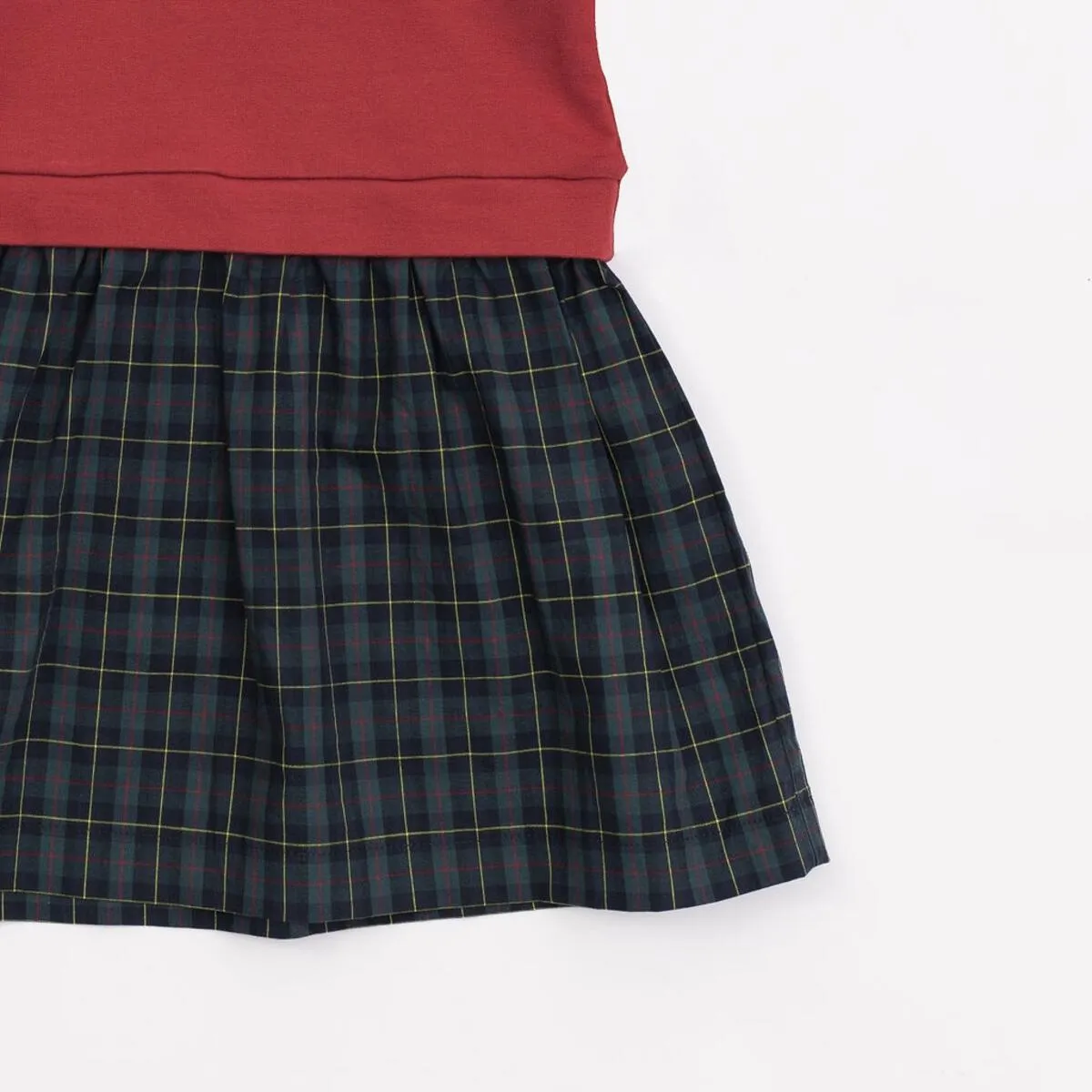 Funnel Sweatshirt Dress, Currant Mistletoe