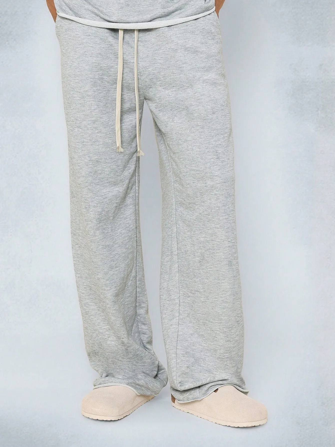 Heavyweight Raw Edge Tee And Drop Crotch Jogger 2 Piece Set