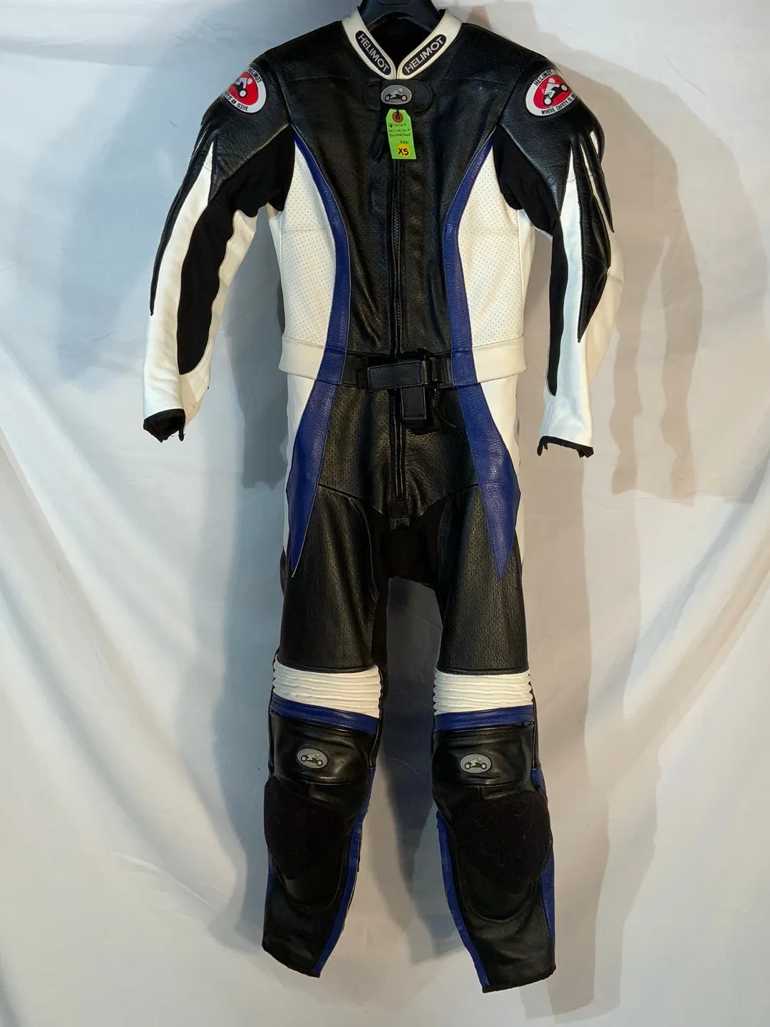 Helimot 2-piece leather race suit w/liner