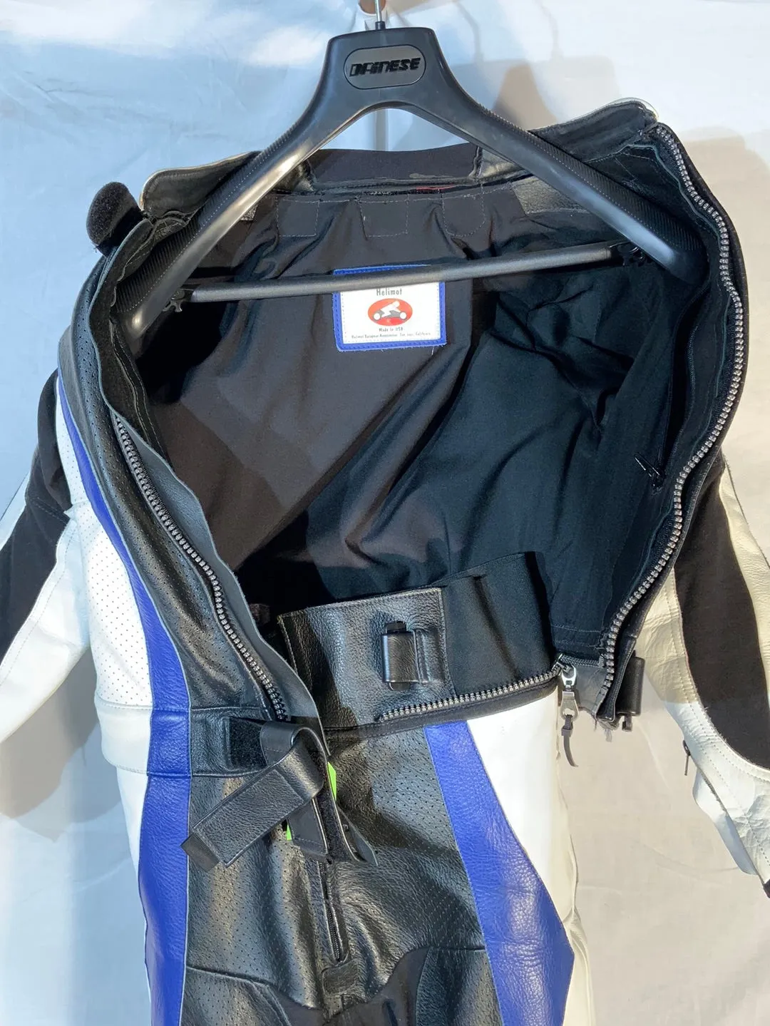 Helimot 2-piece leather race suit w/liner
