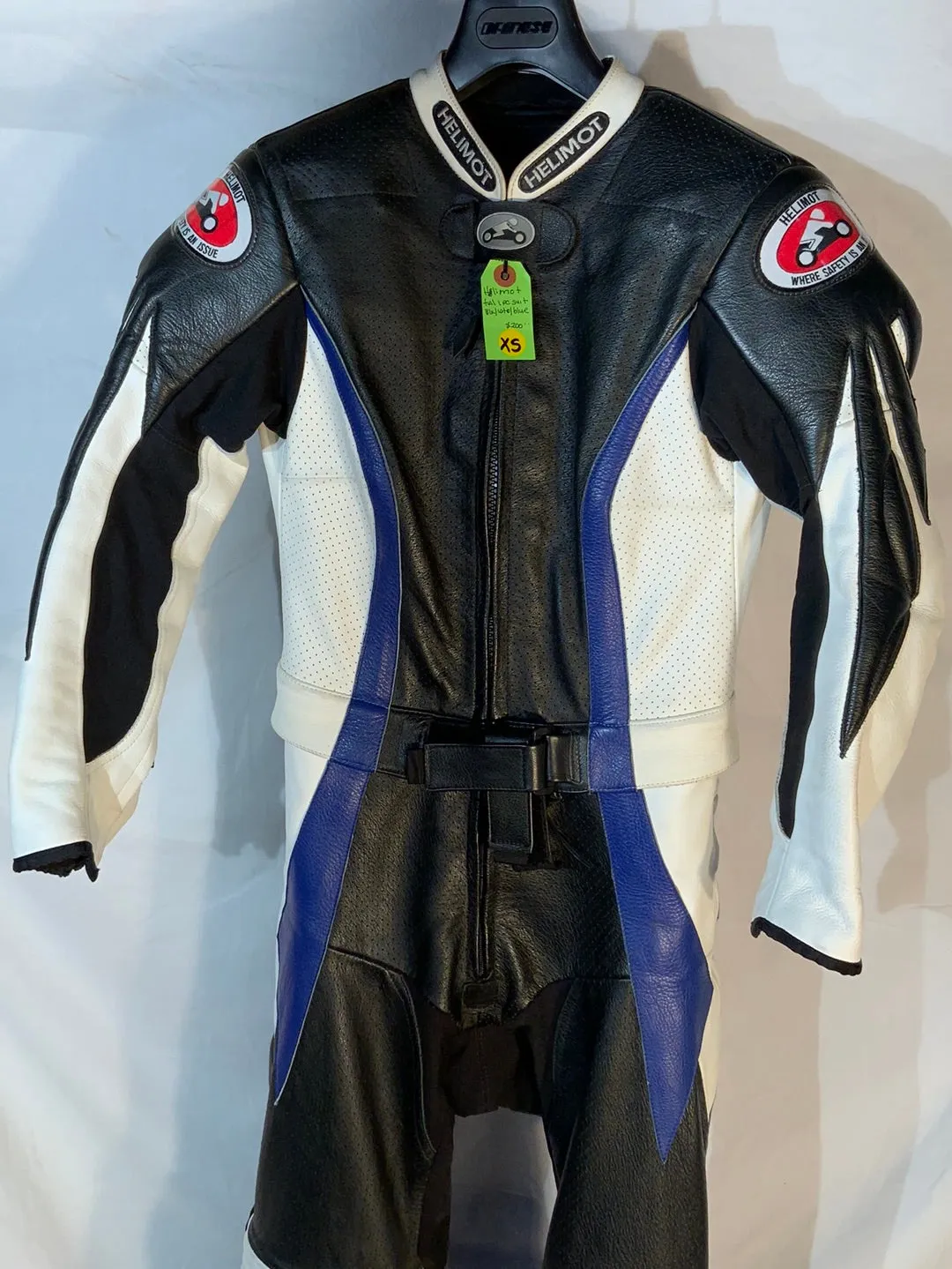 Helimot 2-piece leather race suit w/liner