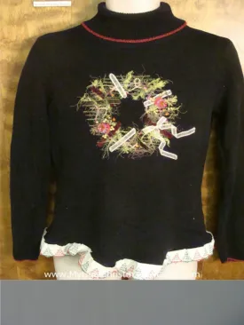Horrible Wreath Tacky Xmas Party Sweater