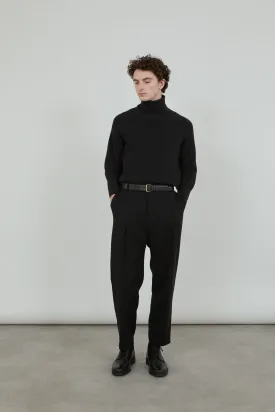 Julien turtleneck | Black - Merino wool