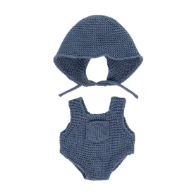 Knitted Doll Romper & Hood - 8.25"