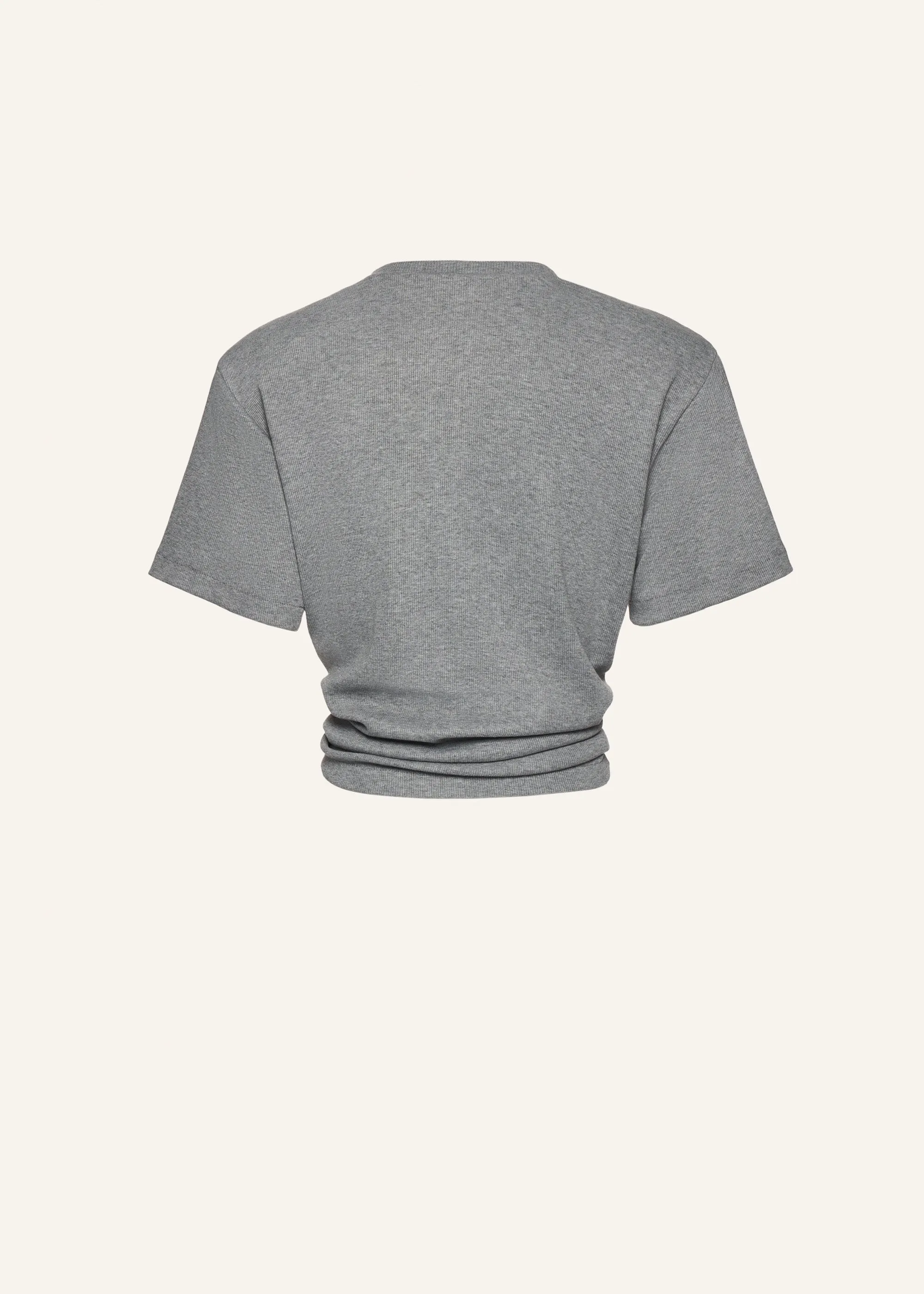 Knotted t-shirt in grey