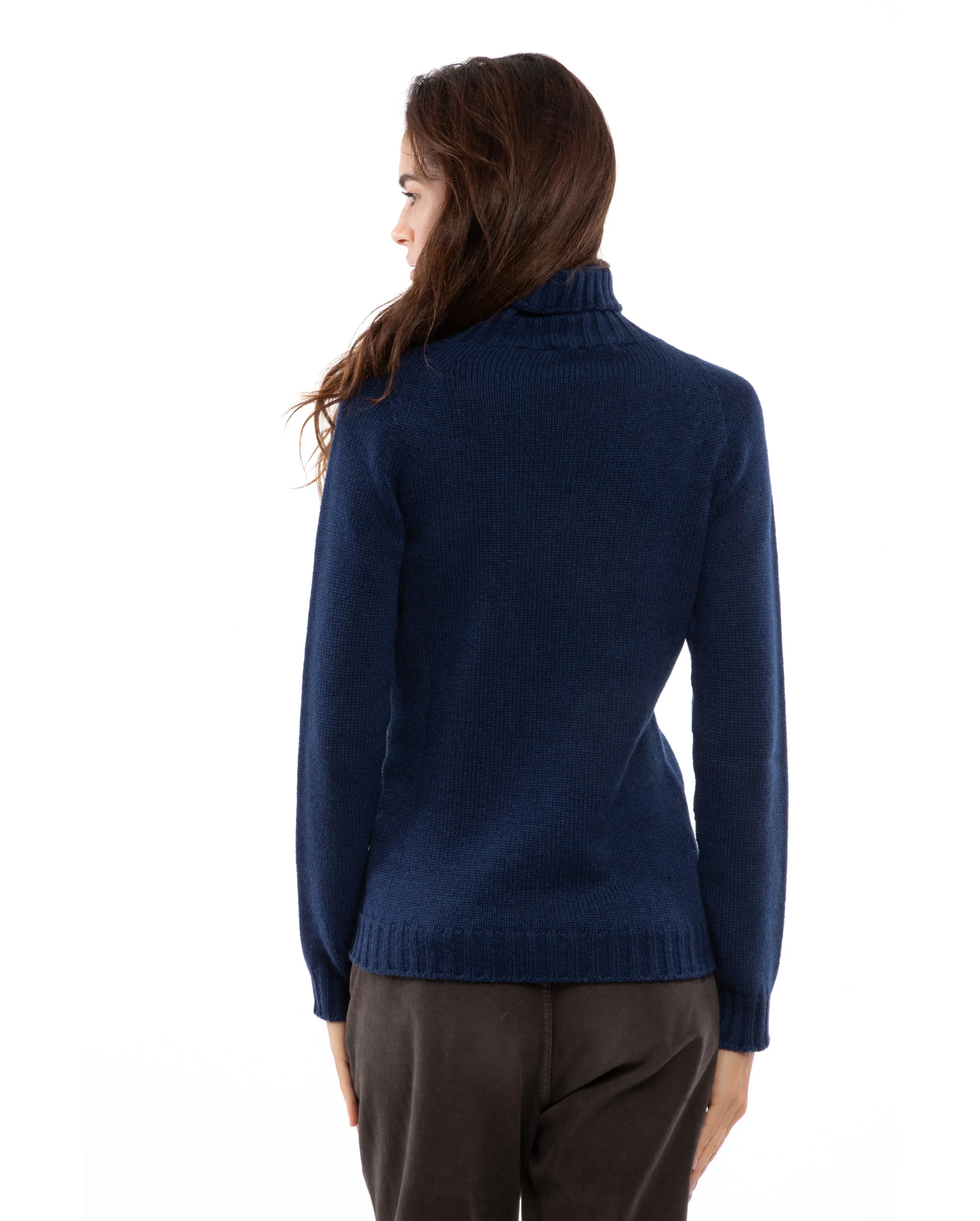 NEW FALL 24 - Women's Cashmere Raglan Sleeve Turtleneck Sweater Milk White