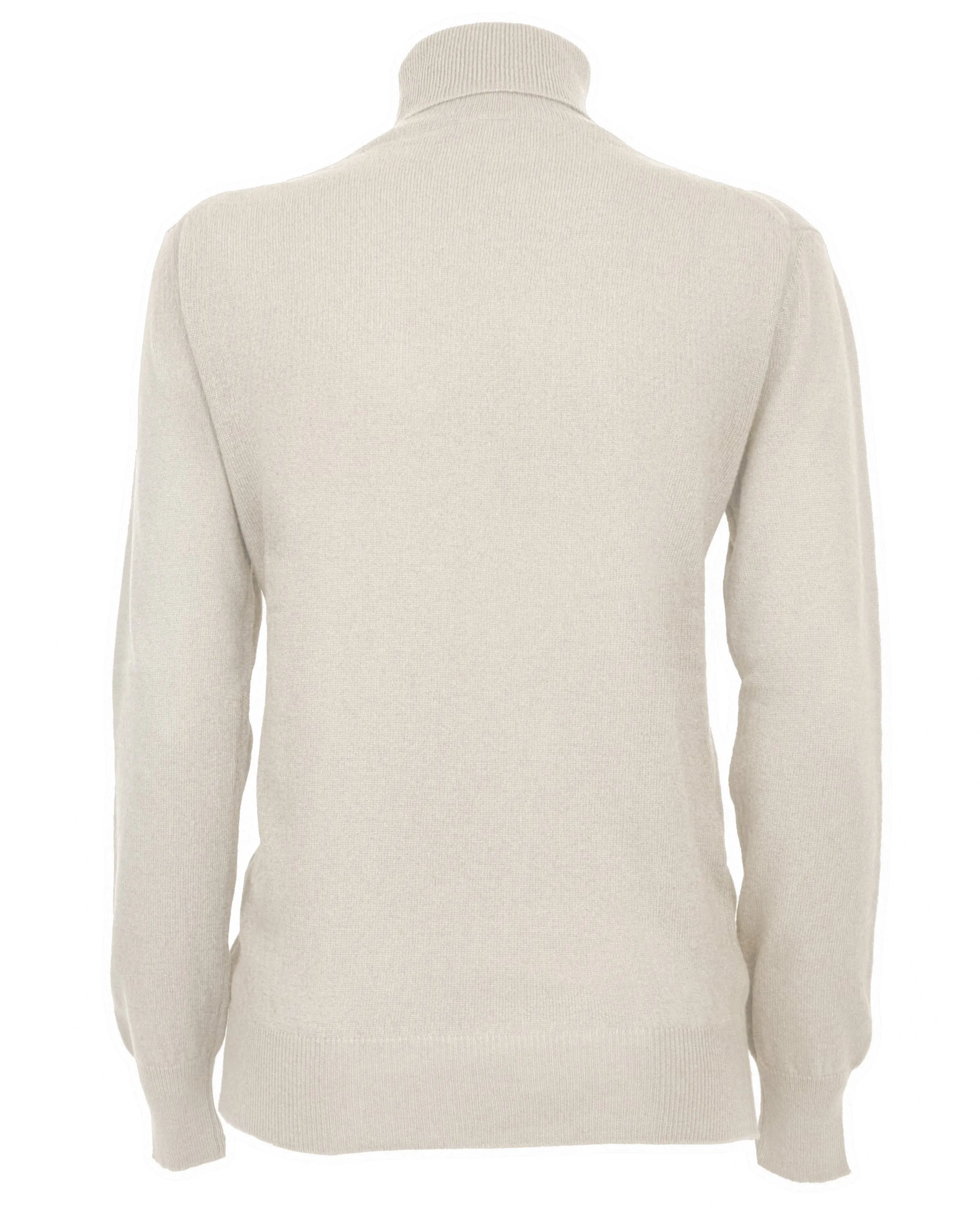 NEW FALL 24 - Women's Pure Cashmere Turtleneck Sweater Milk White