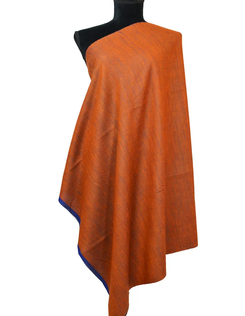 Red Pashmina Shawl In Tilla Embroidery 6335