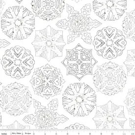 Riley Blake White as Snow Snowflakes White