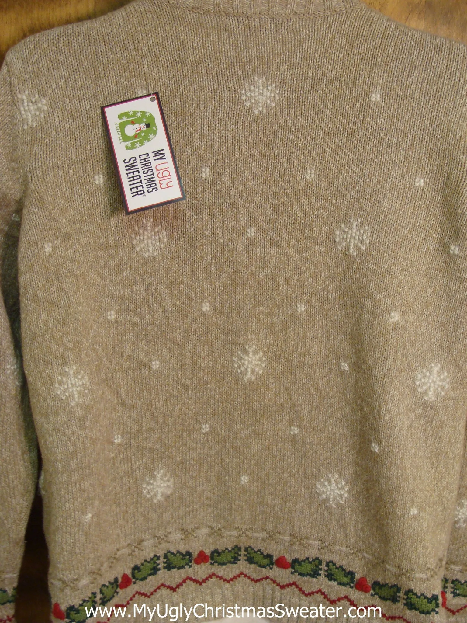Santa with Rudolph Ugly Xmas Sweater