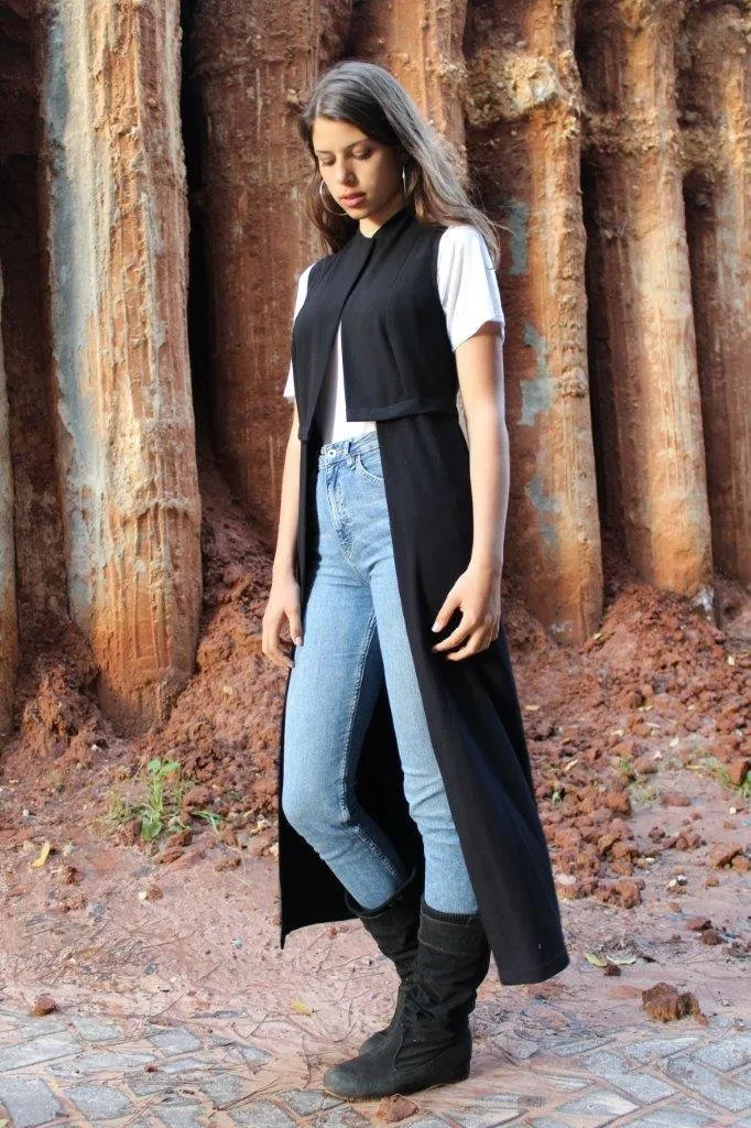 Sculptural  Maxi vest