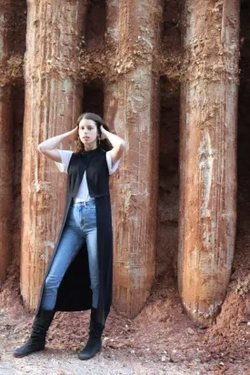 Sculptural  Maxi vest