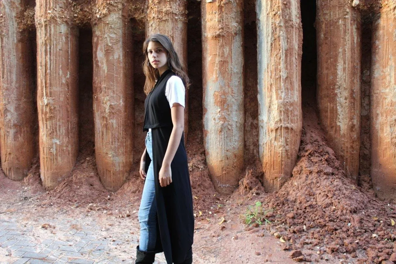 Sculptural  Maxi vest