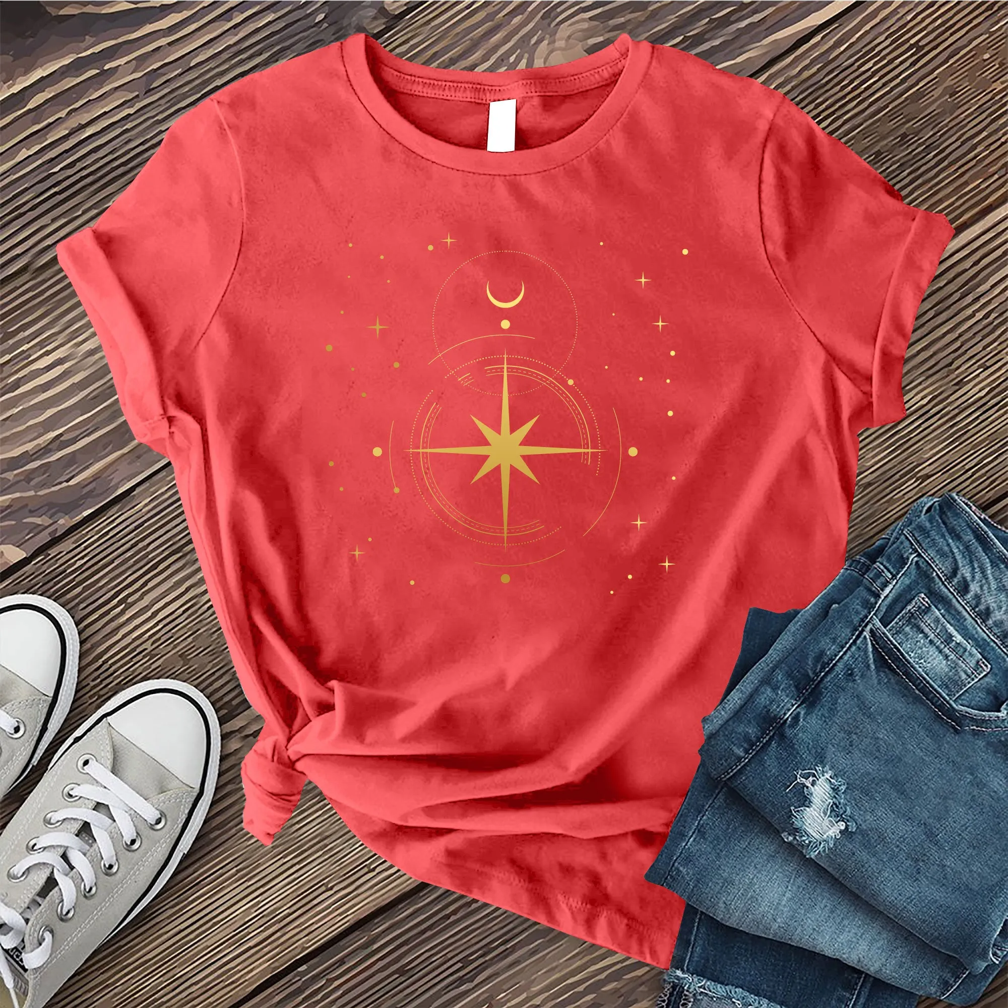 Simple Polaris Compass T-shirt