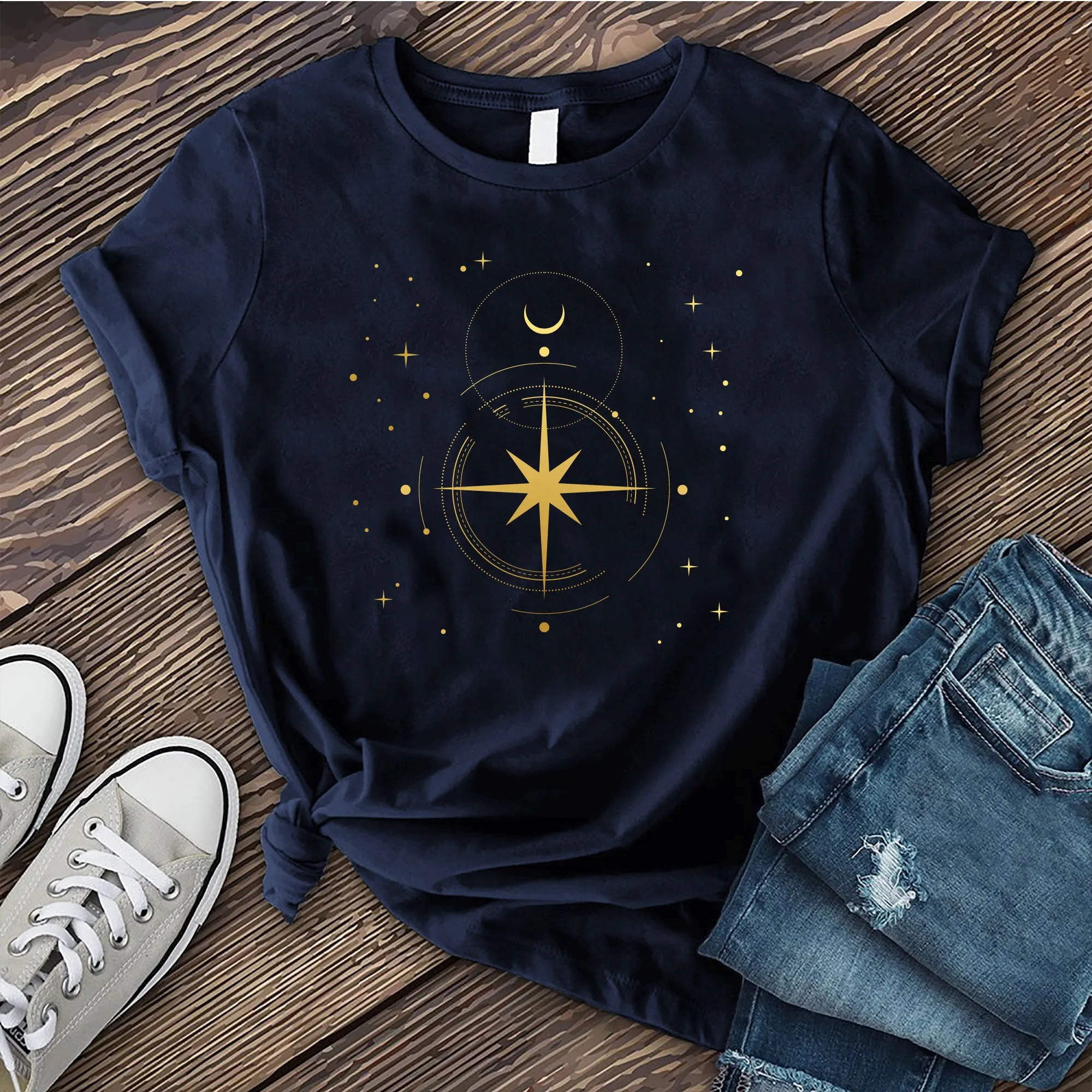 Simple Polaris Compass T-shirt