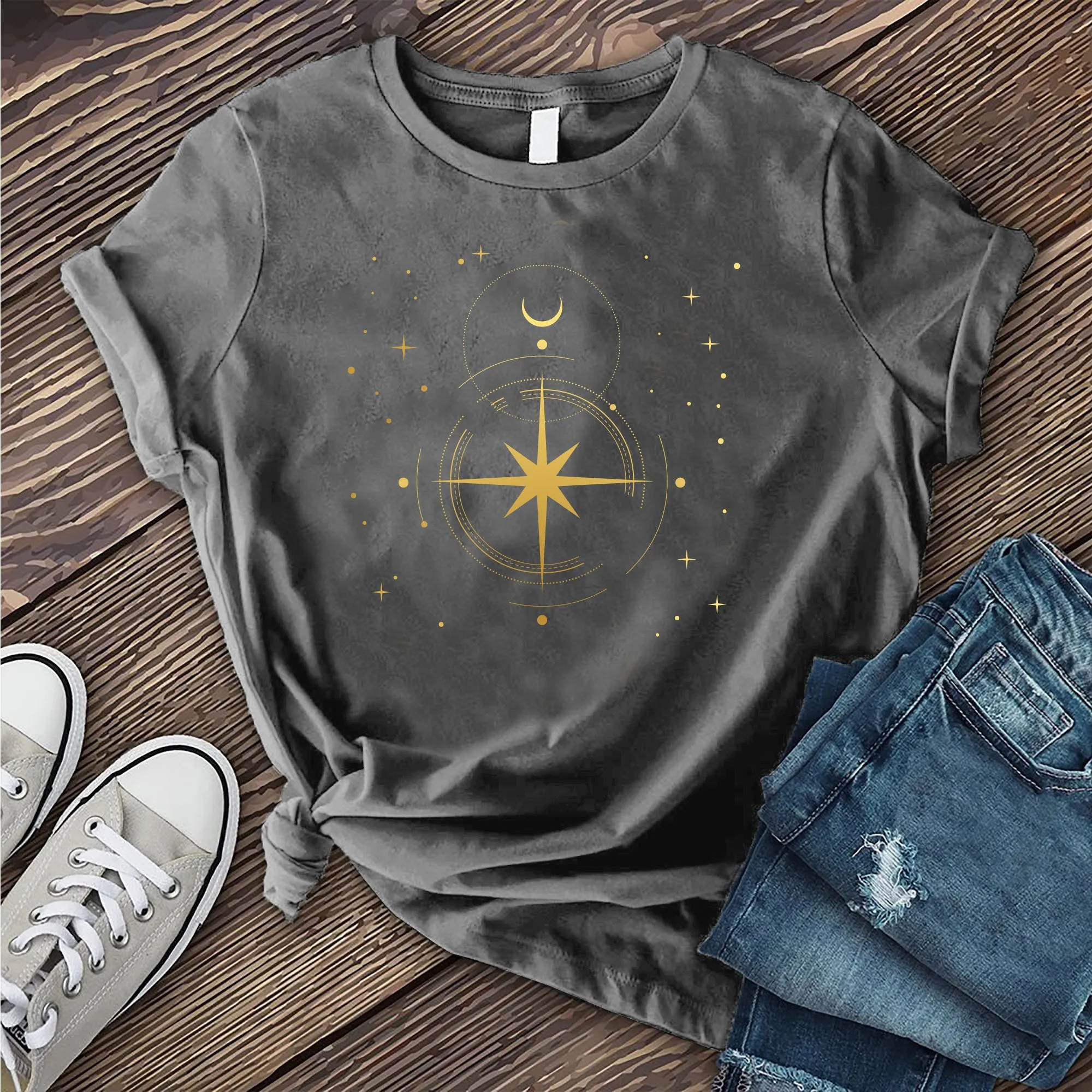 Simple Polaris Compass T-shirt
