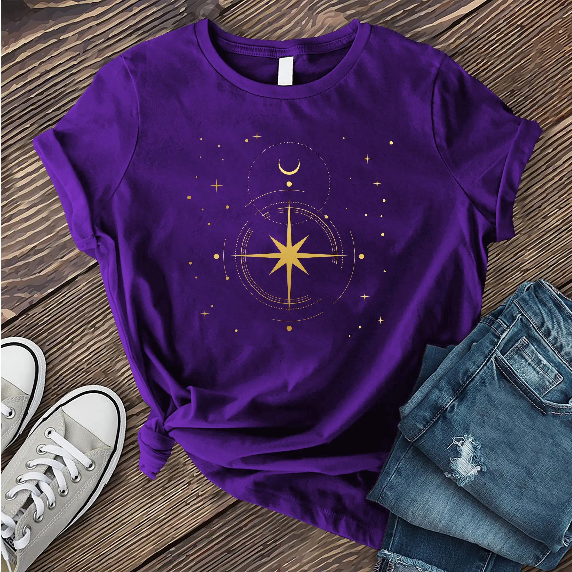 Simple Polaris Compass T-shirt