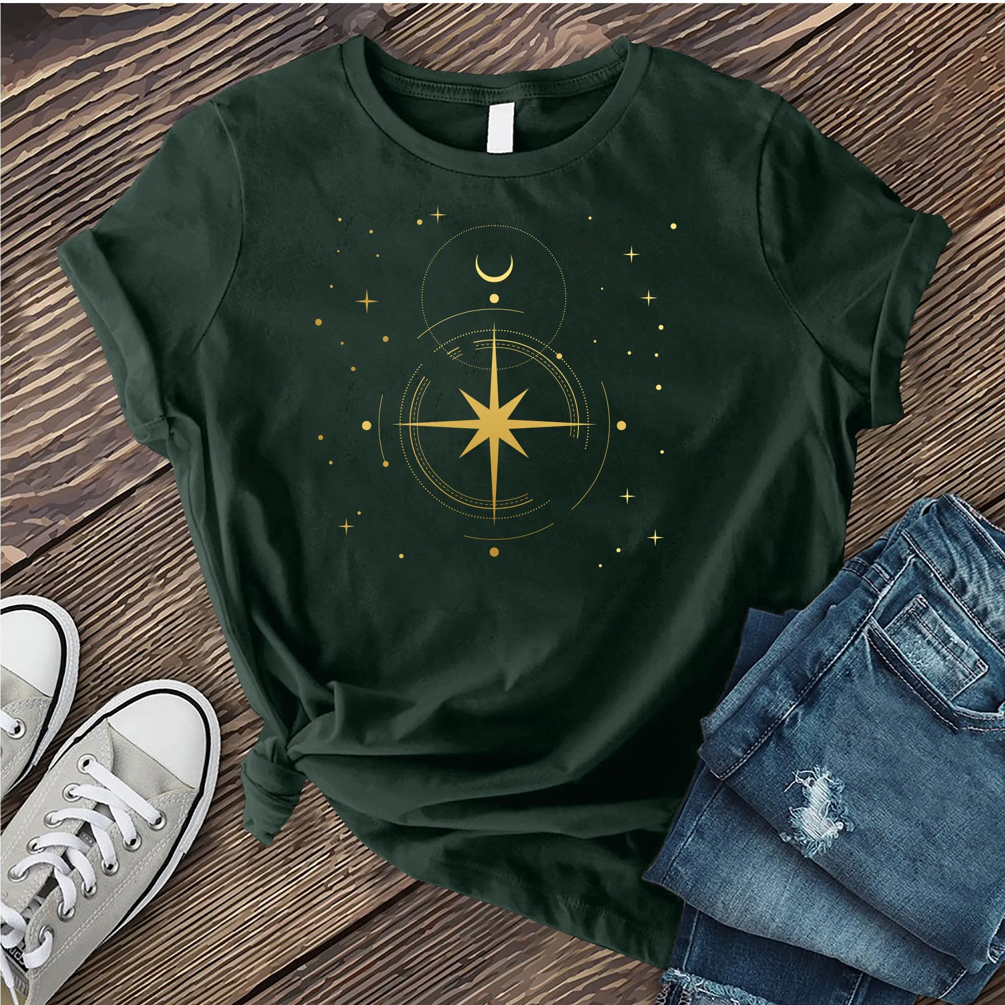 Simple Polaris Compass T-shirt