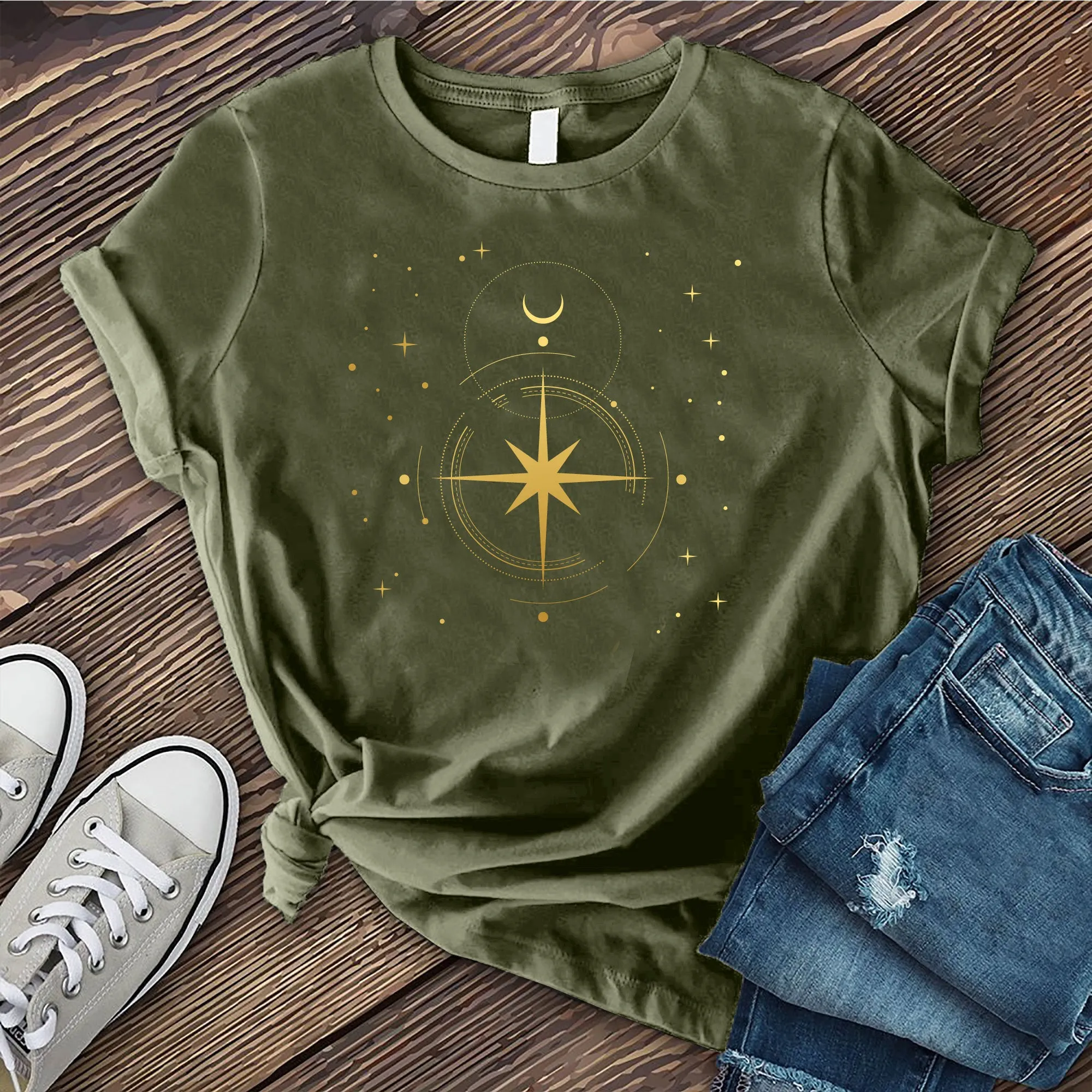 Simple Polaris Compass T-shirt