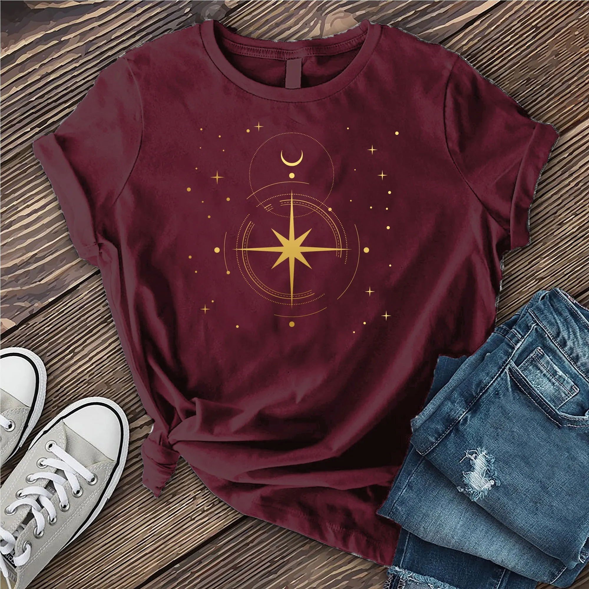 Simple Polaris Compass T-shirt