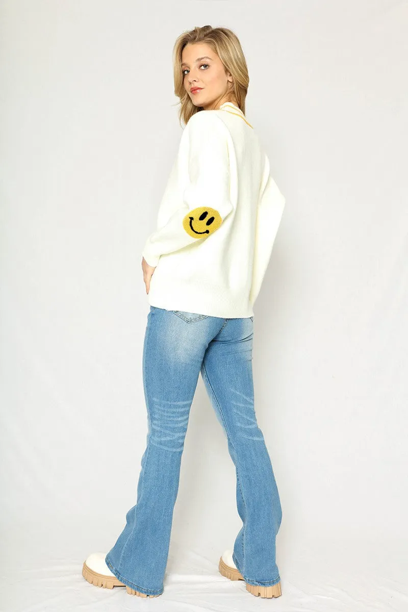 Smiley face cardigan