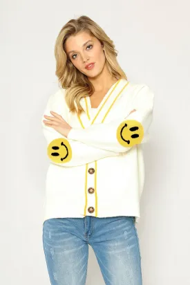 Smiley face cardigan