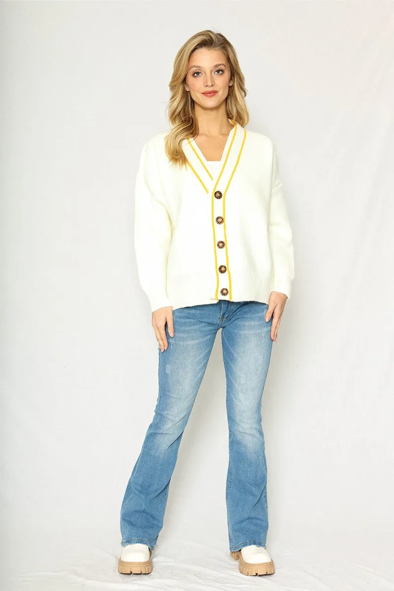 Smiley face cardigan