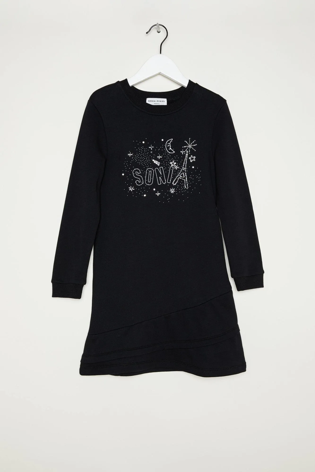 Sonia Rykiel Luxe Paris Logo Sweatshirt Dress
