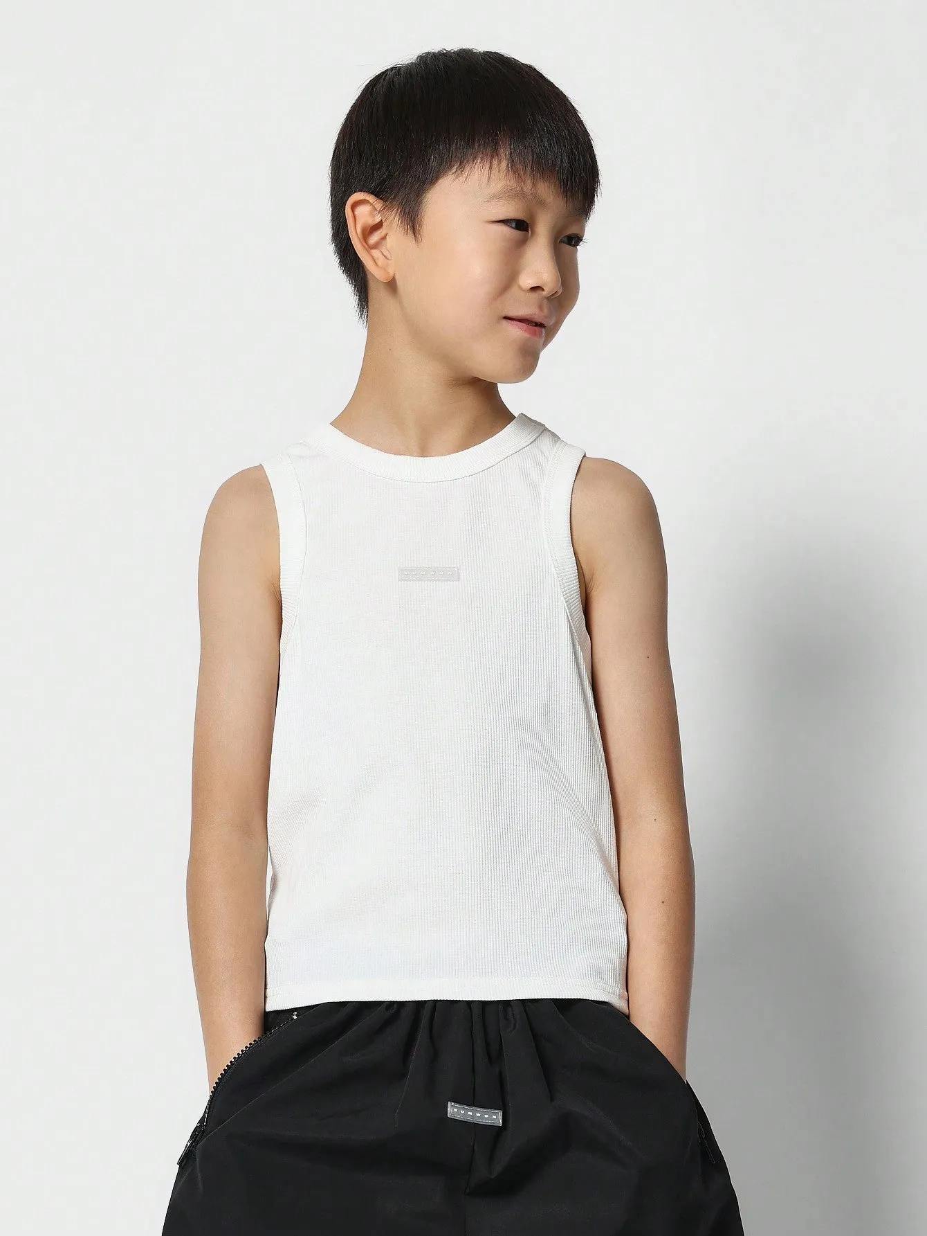 Tween Boys Tank With Nylon Jogger Pant 2 Piece Set