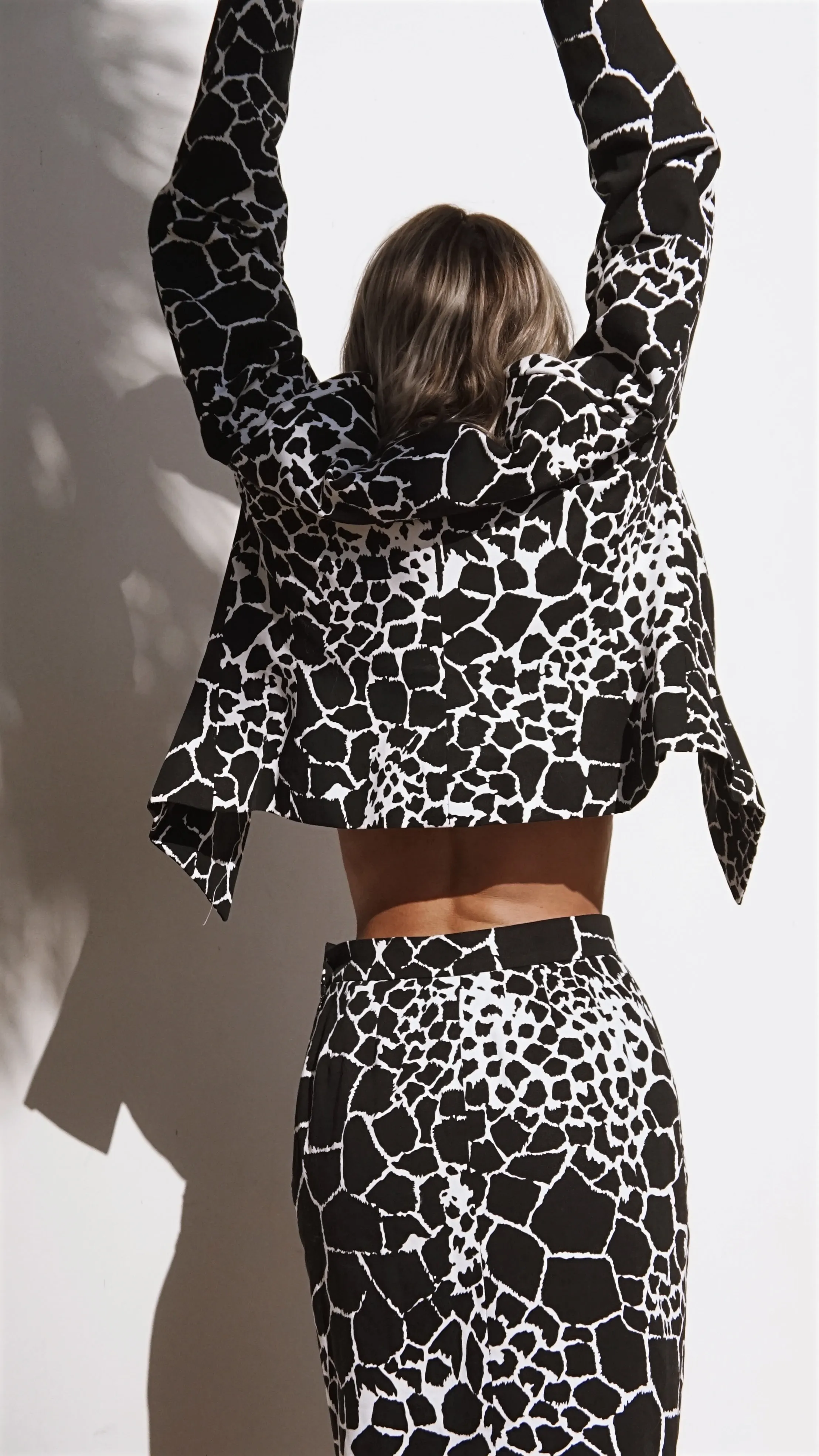 Vintage 80’s Yves Saint Laurent Animal Print Skirt Suit Set