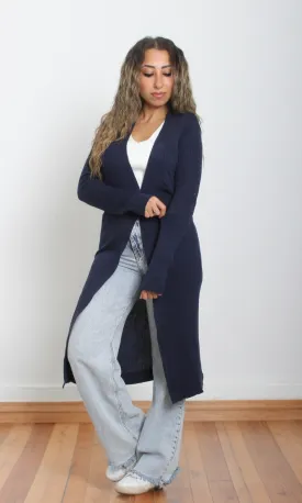 Women Knitted Cardigan (Dark Blue)